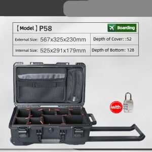 Customizable IP67 Waterproof Shockproof Hard Plastic Tool Case EM-58