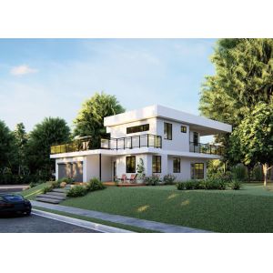 Wholesale Easy Installation Light Steel Structure Ready-Made Home With 2PAC Cabins And Stone Countertop from china suppliers