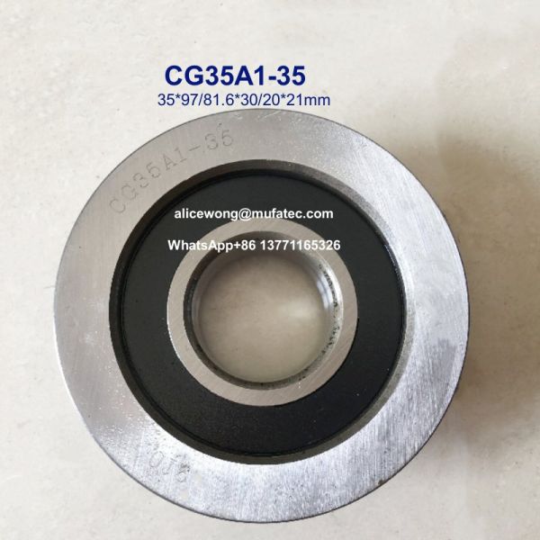 Flanged ball bearings 35x97/81.6x30/20x21mm for lift truck sapre part replacement CG35A1-35