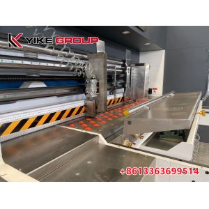 Automatic Lead Edge Flexo 4 Color Printer Slotter Diecutter Machine ISO CE