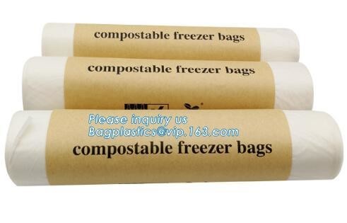 100% Biodegradable Pla Bin Bag/compostable Garbage Bag Rolls/cornstarched Bag,
