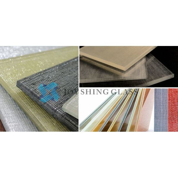 Customized 5mm Clear Nashiji Wired Mesh Glass For Partitions