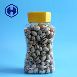 Clear 800ml Powder Beans Plastic Packaging Jar 180mm Height