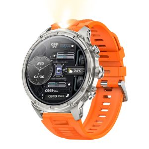 V99 Heart Rate Outdoor Smart Watch 1.85" Round Screen Sports Flashlight