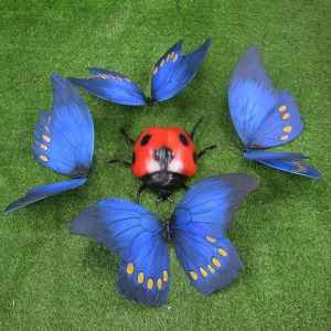 Realistic Robot Life Size Butterfly Animatronic Infrared Sensor Control For
