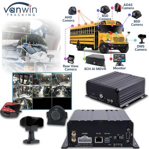 8CH AI Mobile DVR With ADAS DMS BSD Function MDVR Advanced Vehicle Security