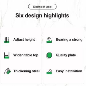 Adjustable Electric Standing Desk for Home Nordic Luxury Mid Century Modern