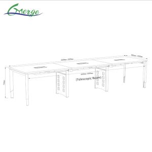 Sleek And Professional Office Conference Table High Capacity Scratch-resistant