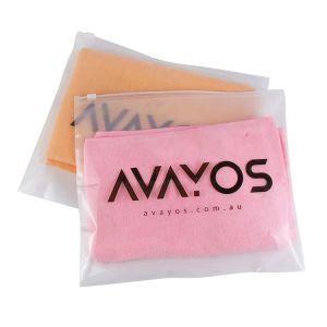Wholesale Custom Logo Frosted White Zip Lock Bags With Logo Packaging from china suppliers