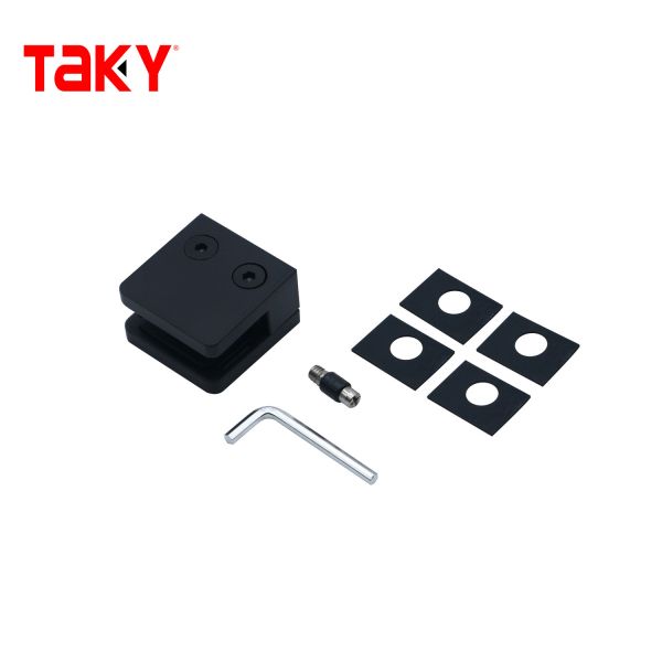 High Quality 304 Clip to Clip Glass Holder Glass Clamp Balustrade Stair Handrail Glass Clamp Fitting