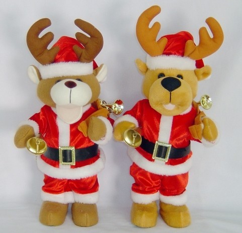 Quality Talking and walking Reindeer Soft Toy Plush Toy for sale