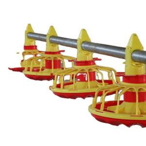 Chicken Coop Pvc Pipe Feeder Pan Feeder Poultry Green Yellow