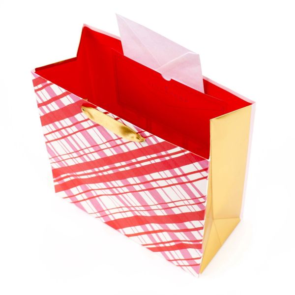 2024 Custom Valentine's Day Red Gift Shopping Paper Bags With Your Own Logo Custom