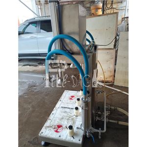 Semi Automatic Beer Filling Machine Plastic Glass Bottle 2 Heads Line Device