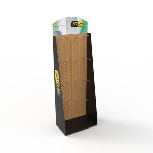 Custom Pegboard Panel Metal Hooks Protective Safety Glove Display Stand