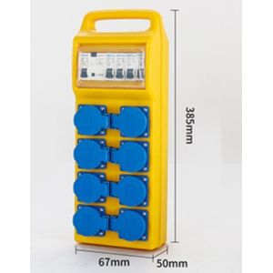 portable Industrial power Boxes with Socket and MCB waterproof outlet Distributi
