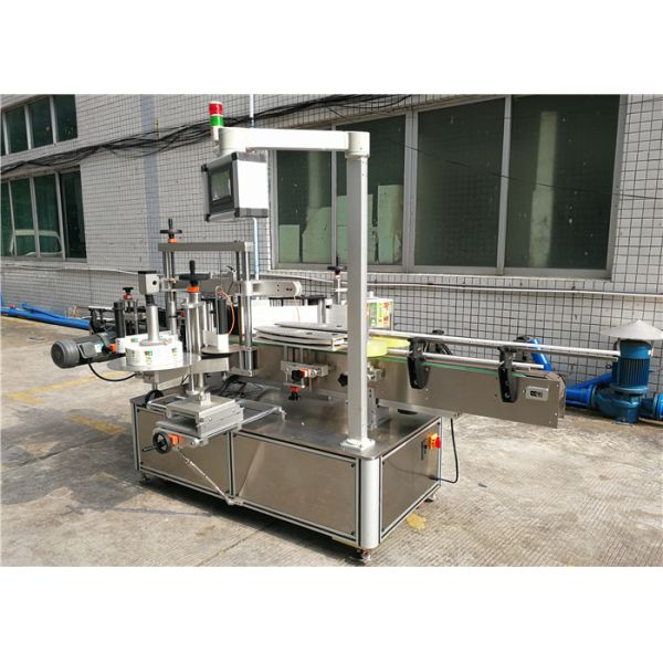 Shampoo Flat Bottle Labeling Machine , self-adhesive labeling machine front and