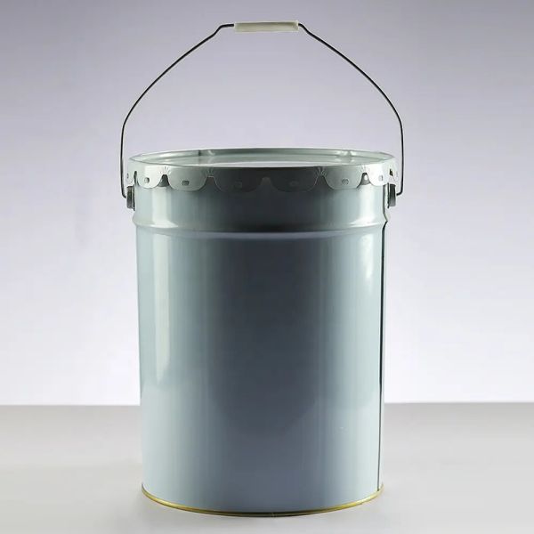Heavy Duty Removable Lid Metal Paint Bucket With Lid For Packing Chemicals Paint
