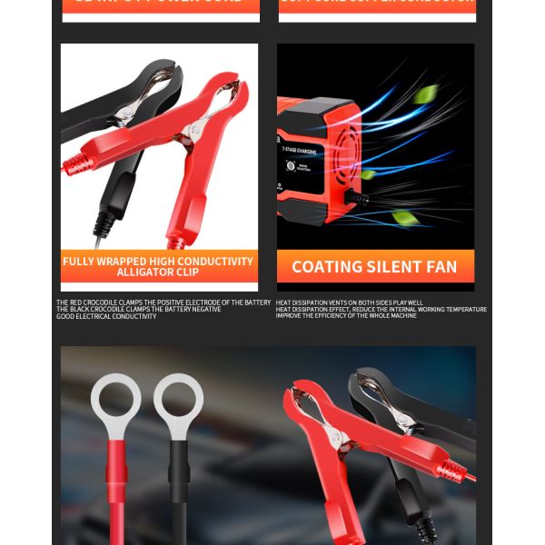 Microprocessor Controlled 150AH Lead Acid Battery Charger With LED Display