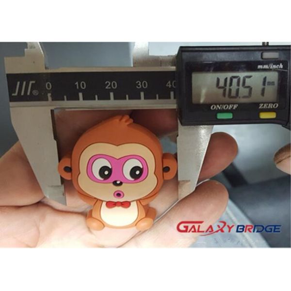 Animal Monkey Rubber Knobs Childrens Bedroom Drawer Knobs Soft Plastic Dresser Handles