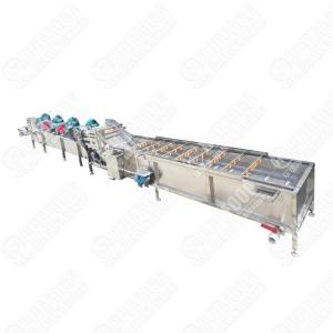 Wholesale Commercial Tomato Vegetable Fruit Washing Line Bean Sprout Washer And Drying Machine Blueberry Drying Cleaning Waxing Machine from china suppliers