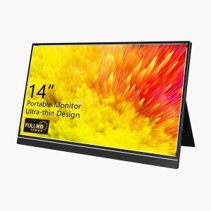 PC / Smartphone 1080p 14 Inch Portable Monitor With Stereo Speaker