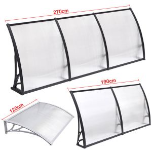 Wholesale Windproof Solid Polycarbonate Awning , Polycarbonate Sheet Canopy Heat Insulation from china suppliers