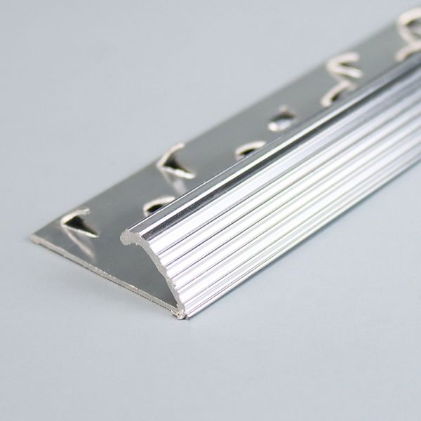 Silver Aluminum Metal Carpet Edging Trim 36.8x0.85mm