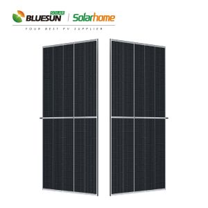 Bluesun Bificial 535w Half Cells Panels 530w 540w 550w Bifacial Solar Panes with
