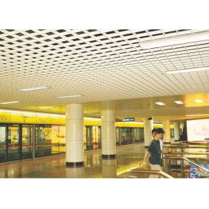 Wholesale Decorative False Triangle Metal aluminum Grid Ceiling system ivory With A type from china suppliers