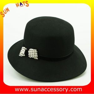 1403 hot sale mid brim hats wholesale for ladies,100% Australia wool felt hats