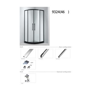 Customized Shower Screen Profile Easy Maintenance And Cleaning Rectangular