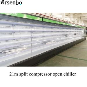 Anticorrosive Multideck Open Chiller Microcomputer Temp For Supermarket