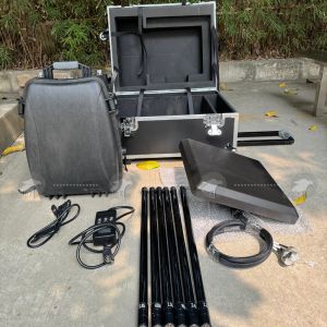 2KM Interference Backpack Drone Jammer Omnidirectional 360 UAV Signal Jammer