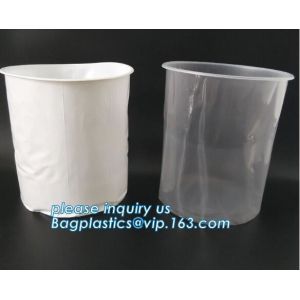 gallon bucket liner rigid plastic pail liner, PE Round pond liner round raised