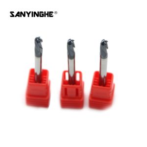 2 4 Flute Solid Carbide End Mills Ball Nose Tungsten Carbide Milling Cutter For