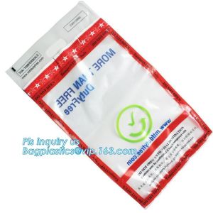 Coin Bank Safety Deposit Security Bag, Evident Proof Plastic Coin Security