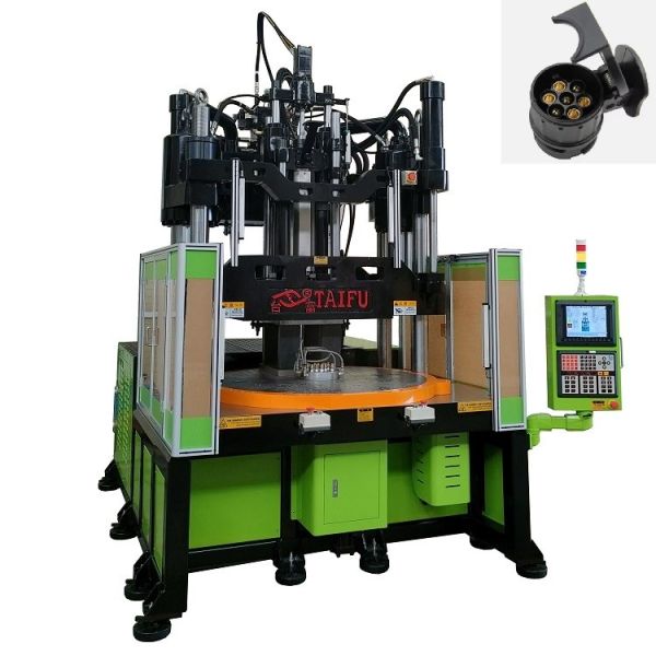 120 Ton Low Workbench Rotary Table Vertical Injection Molding Machine For Making Connectors