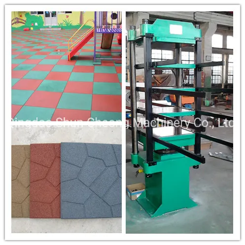 Rubber Floor Tile Vulcanizing/Vulcanizer/Curing/Compression Moulding Press Machine
