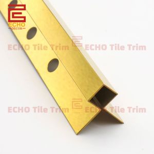 Wholesale Square Angle Gold Stainless Steel Tile Trim For External Corners from china suppliers
