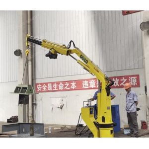 0.5t 5m Marine Foldable Boom Crane For Material Handling