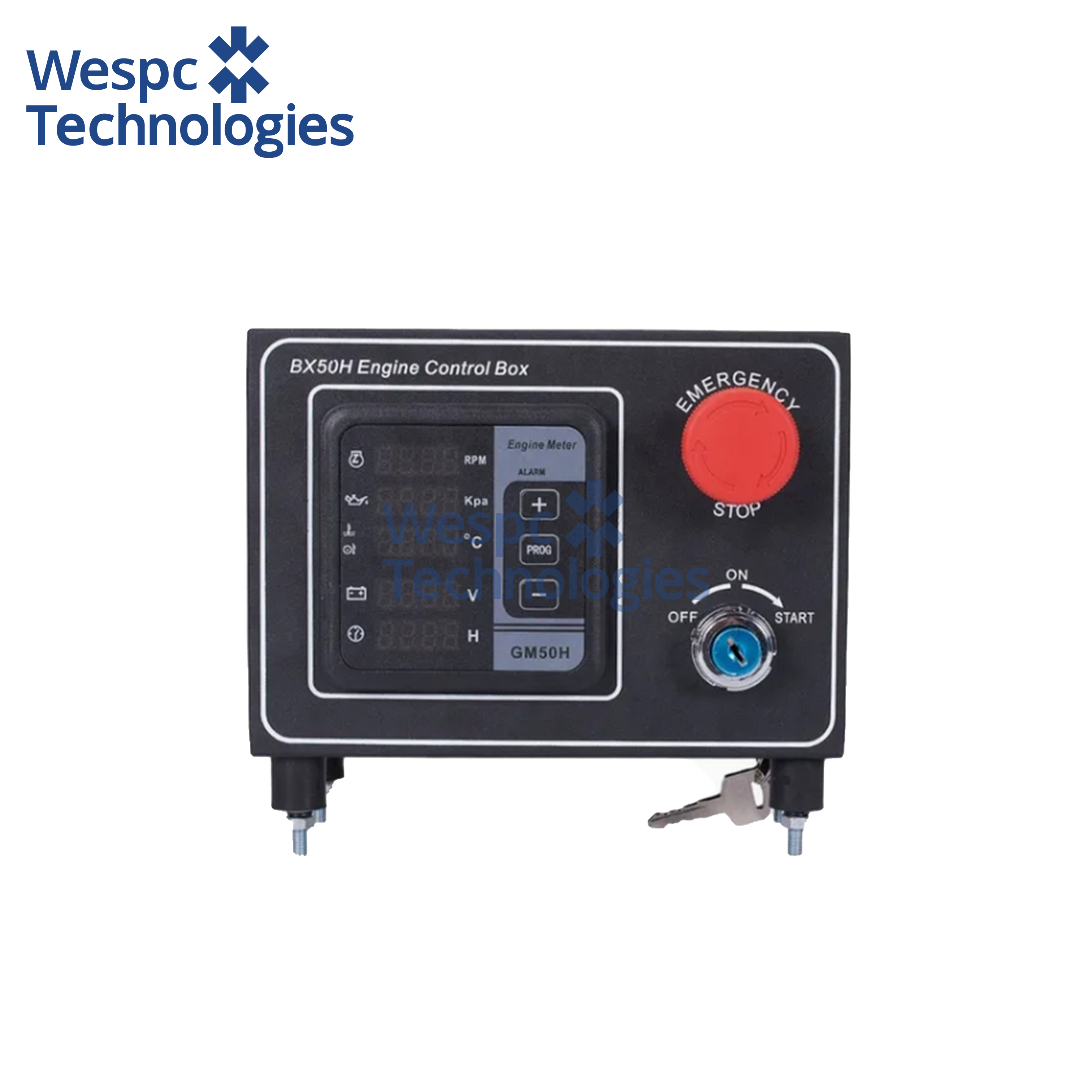 WESPC Original BX50H Engine Meter Controller Control Box With Alarms IDLE