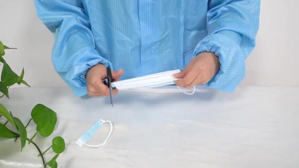 Quality Disposable "Secure+" Premium Quality Medical Face Mask ASTM LEVEL2 Double Clips Each on Chin and Nose Bridge Larger Coverage for sale