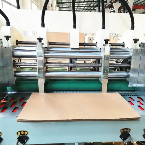 Auto Lead Edge Feeder Thin Knife Blade Slitter Scorer Machine Mulit Color Choose