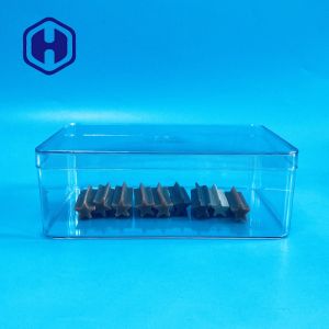 1180ml Disposable PET Packaging Box Big Size Rectangle Plastic Food Chocolate