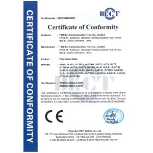 TTI Fiber Communication Tech. Co., Ltd. Certifications