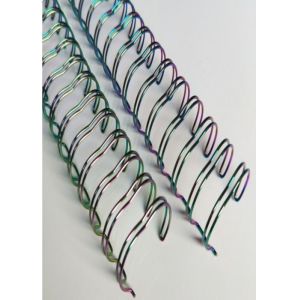Electroplated Metal Double Wire Loop For Binding Notebook