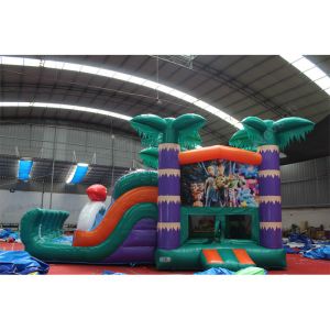 Age Range 5 to 7 years Commercial Pvc Jumping Bouncer Dry Slide Custom Logo