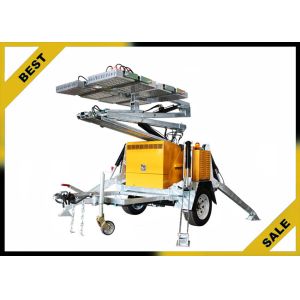 Electronic Controlled Portable Light Towers , Hydraulic Locks Towable Light