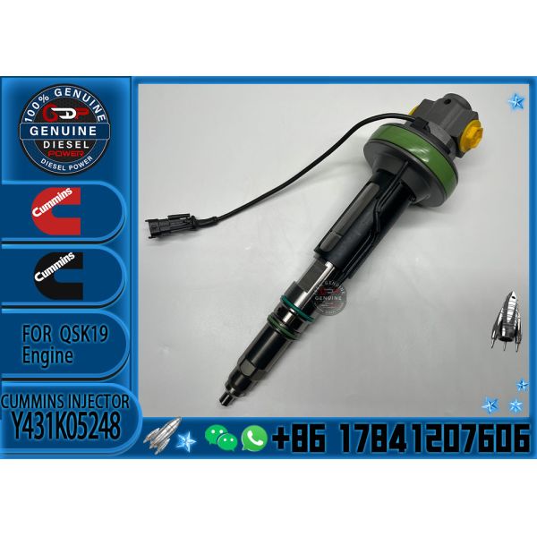 Diesel Common Rail Diesel Fuel Injector 4964172 Y431K05248 For Cummins QSK19 QSK38 QSK60